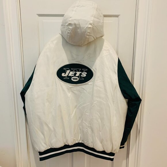 Vintage New York Jets Logo Athletic Reebok Hooded Jacket Size XL - Picture 11 of 11